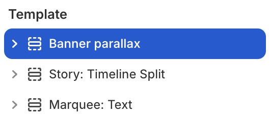 Banner parallax