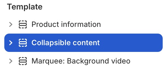 Collapsible content