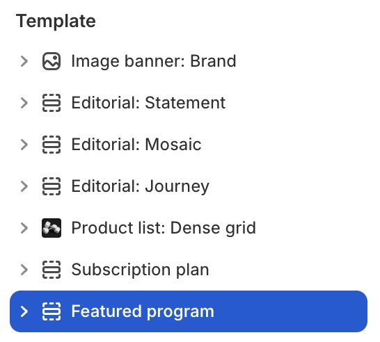 Featured program