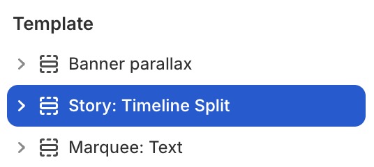 Story: Timeline Split