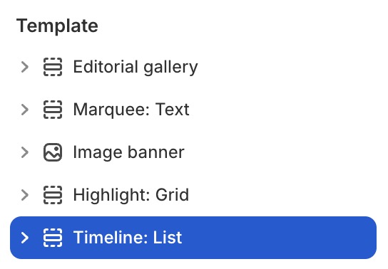 Timeline: List